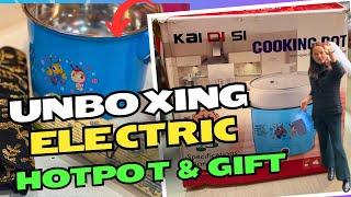 Unboxing Electric Pot & Beautiful Gift || Experience With Mini Cookpot