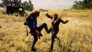 Red Dead Redemption 2 - Brutal Fighting & Funny Ragdolls Vol.137 [4K/60FPS]