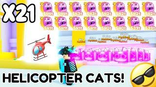 OMG!  I Got Full Team *Dark Matter Helicopter Cats* BEST Mythicals In Pet Simulator X Update!