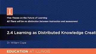 2.4 Learning as Distributed Knowledge Creation