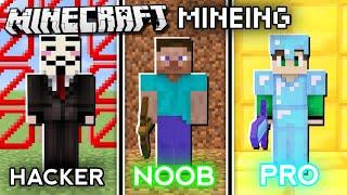 Noob Vs Pro Vs Hacker MINING  #shorts #minecraft #Shorts