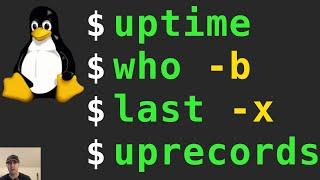 Check When a Server Was Shutdown or Rebooted with uptime, who and last