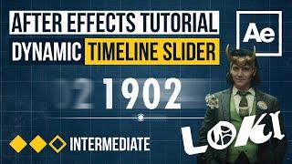 After Effects Tutorial - Dynamic Timeline Slider (Loki Disney+)