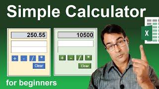 Make a simple calculator in excel | Calculator in excel