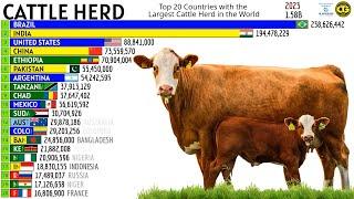 TOP 20 COUNTRIES WITH THE LARGEST CATTLE HERD IN THE WORLD