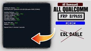 FinallyWithout ANY EDL Cable, All SAMSUNG Qualcomm FRP BYPASS Android 12/13/14 New Security 2024.