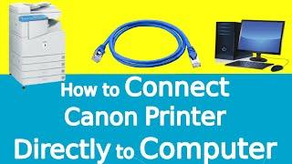 How to Connect Canon Copier Printer IR3300 or Xerox Machine Directly to PC Computer Laptop using LAN