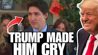 TRUMP makes Trudeau CRY ON LIVE TV