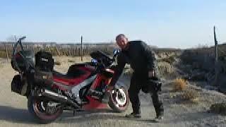 Positive Futures Magazine - Kawasaki ZX11 to chacras, Chubut Valley, to see Dervel Davies, Patagonia