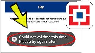 How To Fix HDFC Bank App Could not validate this time. Please try again later Problem Solved