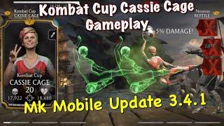 Mk Mobile Kombat Cup Cassie Cage Unreleased Character Gameplay | Mk Mobile Update 3.4.1