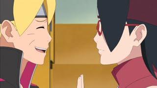 Boruto dá um beijo na Sarada  -  Boruto Ep 38 (Dublado)