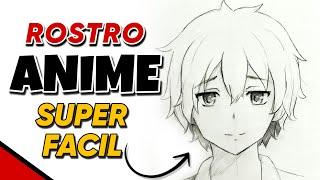 COMO DIBUJAR UNA CARA | ANIME | perspectiva frontal