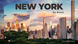 NEW YORK BY DRONE | 4K | Beautiful sunrises, autumn colors & night views