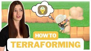 How to: TERRAFORMING in Animal Crossing New Horizons | Anfänger Guide | Deutsch