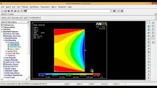 Ansys tutorials for beginners - Thermal Analysis of a Plate in Ansys Apdl