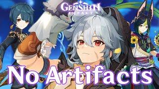 Can You Beat Genshin Impact Using NO Artifacts?!