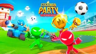 I'm playing stickman party 2 3 4 mini games
