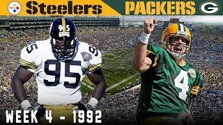 Brett Favre's FIRST Start! (Steelers vs. Packers, 1992) | NFL Classic Game Highlights