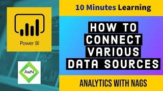 Power BI Tutorial (6/50) - How to connect various Data Sources