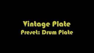 Vintage Plate with Drums/ Audio Examples