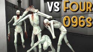 SCP Containment Breach - Playing vs Four Triggered 096s