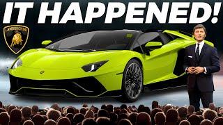 Lamborghini CEO Reveals The Return Of The Lamborghini Aventador!