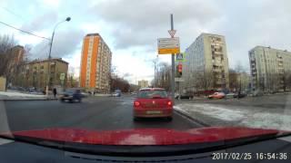 Moscow driving: the end of february