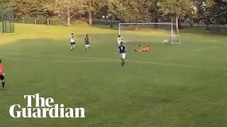 Dog makes goalline save in Scottish amateur match