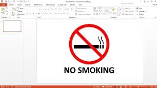 How to Make No Smoking Sign In PowerPoint