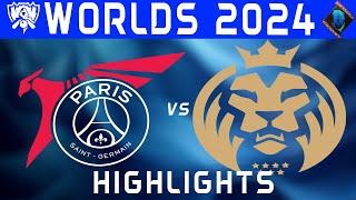 PSG vs MDK Highlights | Worlds Swiss Stage 2024 | PSG Talon vs MAD Lions KOI by Onivia