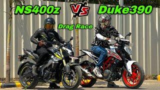 PULSAR NS 400z vs DUKE 390 GEN2 | HIGHWAY RACE | FIRST ON YOUTUBE 