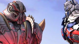 SFM - Bumblebee and Optimus Prime Vs Megatron! Transformers TLK Fight Scene Animation