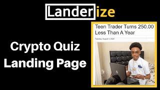 How to Make a Crypto Quiz Landing Page Landerize