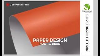 CORELDRAW TUTORIAL | HOW TO MAKE OR DRAW A PAPER DESIGN