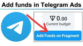 How To Add funds in Telegram Ads Fragment With TON
