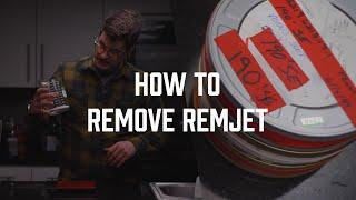 Removing Remjet from Motion Picture Film