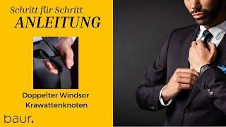 Krawatte binden: Doppelter Windsor Krawattenknoten - Tutorial | BAUR