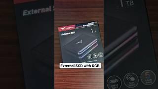 TREASURE TOUCH External RGB SSD Unboxing #shorts #rgb #ssd #teamgroup #unboxingvideo