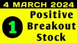 Top Stock to invest now | Best Stock for 1 month | 4 MARCH positive BREAKOUT stock