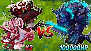 PVZ Fusion 2.3 Challenge - New Ultimate Hypno Queen & Emperor vs 10000X Zombies - Who Will Win?