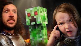 LAVA FORT full of MONSTERS!!  playing HARD MODE secret minecraft Surprise Party for Niko and Friends