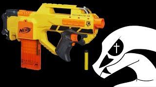 The Nerf Rayven is a mag-fed majesty