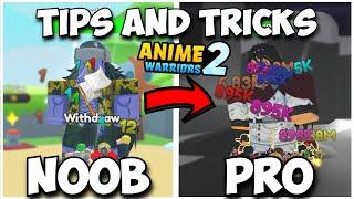 Tips and Tricks To Make You Pro Instantly In Anime Warriors 2! (Beginners Guide)