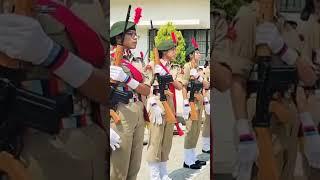 NCC Guard of Honour Practice Girls