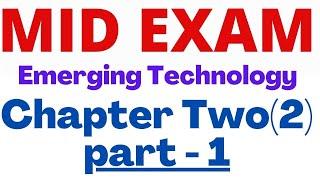 Emerging Technology Mid Exam (Questions & Answers) for FreshMan Students form Chapter 2 | Ethiopia