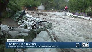 Museum burn scar causing severe flooding in Flagstaff