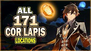 All 171 Cor Lapis Locations - Efficient Farming Route - Zhongli Ascension Material