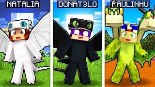 MINECRAFT... MAS TEMOS RAÇAS de DRAGÕES! (Fúria da Noite,Zipper,Fúria da Luz)