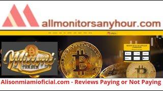 alisonmiamioficial.com, Reviews Paying Or Not Paying ?#HYIP daily update,#HYIP monitor,